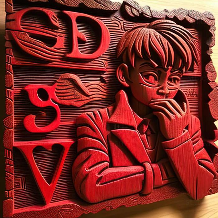 3D model Detective Conan A Love Message in crimson anime (STL)